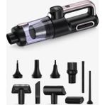 Auhma Ahv-43 Şarjlı El Süpürgesi - 20.000 PA 120W Motor yüksek Emiş vakum ve Üfleme Özelliği - Renk - (ClearEyelets)Black-RadiantOrchid