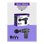 Auhma Amg017 Taşınabilir Sessiz Mini Masaj Aleti - 6 Hız Ayarlı, Lcd Ekran, 3600Rpm