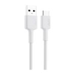 Aukey CB-CD30-WH 0.9 mt Naylon Örgülü Beyaz USB-A Type-C Şarj Kablosu