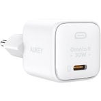 Aukey PA-B1L-WH 30 W Omnia II Mini GaN Type-C PD Hızlı Şarj Adaptörü