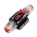 AUklOPVZZ Araba Kamyon Devre Kesici Kendini kurtarma Anahtarı Ses Sigorta Tutucu Manuel Sıfırlama ile tekne RV Güç Sigortası 12 V 24 V, 125A