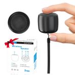 AUKSKY 2 Paket Bluetooth Kablosuz Taşınabilir Hoparlör, Kayışlı Dahili Mikrofon ve Şarj Edilebilir Pil, Duş, Oda, Bisiklet Kullanımı için - Siyah