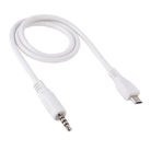 Aukson I57 Micro USB 3,5 mm Jak Ses Adaptörü 50 cm - Mikro USB - 3,5 mm Stereo Jak Kablo Kulaklık ve Hoparlör için