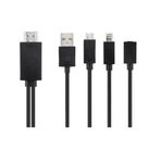 Aukson P67C 1,8 m MHL 5 pin/11 pin Micro B HDMI kablo adaptörü Samsung HTC Huawei Android akıllı telefon TV için uyumlu