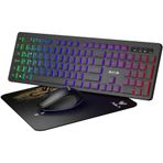 Aula AC208 Rainbow 2.4 GHz Kablosuz Şarjlı Türkçe Q Klavye Mouse ve Mousepad Seti