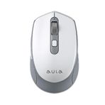 Aula AM204 1600 DPI Beyaz Çift Modlu Bluetooth ve Kablosuz Şarj Edilebilir Optik Mouse