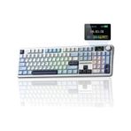 Aula F108 Pro Ekranlı Mekanik Klavye Reaper Switch Rgb Hot Swap 8000mah Makrolu Oyuncu Klavyesi Mavi mavi
