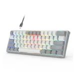 Aula F3261 Type-C Kablolu RGB Mekanik Beyaz Renk Klavye