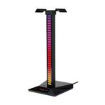 Aula F65 Aux Type-C Ve USB-A Hub Özellikli RGB Siyah Renk Kulaklık Standı