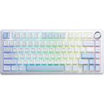 Aula F75 Mekanik Rgb Klavye Tkl Crescent Switch Tri Mode Kablosuz Makrolu Hot Swap Gaming Oyuncu Klavyesi Buz Mavisi
