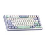 Aula F75 Mekanik Rgb Tkl Reaper Switch Kablosuz Makrolu Hot Swap Klavye beyaz