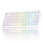 Aula F75 Mekanik Rgb Tkl Seiya Switch Kablosuz Makrolu Hot Swap Gaming Klavye Desenli Beyaz