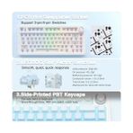 Aula F75 Mekanik Rgb Tkl Seiya Switch Kablosuz Makrolu Hot Swap Klavye Gradyan Mavi - 001-Renkli