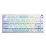 Aula F75 TKL Mekanik RGB Crescent Switch Tri Mode Kablosuz Makrolu Hot Swap Gaming Oyuncu Klavyesi Buz Mavisi
