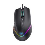 Aula F805 6400 Dpi Rgb 7 Tuşlu Makro Optik Gaming Siyah Oyuncu Mouse