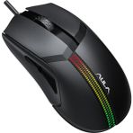 Aula F813 Pro 12400 DPI RGB Optik Siyah Gaming Oyuncu Mouse