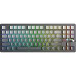 Aula F87 Pro V2 Mekanik Rgb Tkl Graywood V4 Switch Kablosuz Makrolu Hot Swap Klavye Gradyan Gri gri