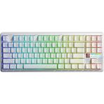 Aula F87 Pro V2 Mekanik Rgb Tkl Star Vector Switch Kablosuz Makrolu Hot Swap Klavye Desenli Beyaz beyaz