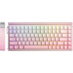 Aula Hero 84 He Manyetik Klavye Rapid Trigger Dragon King Switch 8000Hz Rgb Neon Tkl Hot Swap Oyuncu Klavyesi Pembe