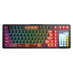 Aula L99 4" Akıllı Dokunmatik Ekranlı 3 Modlu RGB Hot Swap Raindrop Switch Mekanik Kablosuz Oyuncu Klavyesi Kırmızı