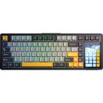 Aula L99 4" Akıllı Dokunmatik Ekranlı 3 Modlu Rgb Hot Swap Raindrop Switch Mekanik Kablosuz Oyuncu Klavyesi Turuncu