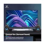 Aula N-69 2 * 3W Rgb LED Işıklı Masaüstü Oyuncu Laptop Pc Bilgisayar Hoparlörü - 0 - Siyah - Option-1