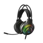 Aula S605 Rainbow 3.5 mm Jack + USB Siyah Renk Mikrofonlu Oyuncu Kulaklığı