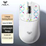 Aula Sc580x Lightweight Paw3395 Sensor 10000 Dpı 1000Hz Kablolu Ve Kablosuz Gaming Oyuncu Mouse Beyaz (Teşhir)