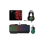 Aula T650 4'in1 Gaming Set RGB Kablolu Membran Klavye 3600 DPI Mouse Mikrofonlu Oyuncu Kulaklığı ve