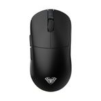 Aula V9 Pro 26000 DPI PAW3395 Sensör 8000Hz Tri-Mode Kablosuz Oyuncu Mouse RGB Omron Switch Lightweight E-Spor Gaming Mouse Siyah