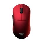 Aula V9 Ultra 42000 DPI PAW3950 8000Hz Tri-Mode Kablosuz RGB Omron Switch Lightweight E-Spor Gaming Oyuncu Mouse Kırmızı