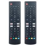 AULCMEET 2 Paket AKB76037603 Evrensel Yedek Uzaktan Kumanda LG Smart TV, WebOS, NanoCell, QNED, OLED, LED, LCD, 4K, 8K, UHD, HDR Smart TV'ler için Uyumlu