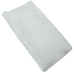 Aullar Katı Değişen Masa Pedi Örtüsü Beşik Levha, 32"/34" x 16" Konturlu Bebek Bezi Değiştirme Pedi, Ultra Yumuşak Rahat Minky Noktalar Peluş Değişen Masa Örtüleri, Nefes Alabilir Silinebilir Çıkarılabilir (Deniz Köpüğü)