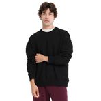 Ault Oversize Erkek Siyah Günlük Stil Sweatshirt 25KE1009-SYH
