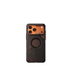 Aulumu İphone 17 Pro Rugged Siyah Soğutma Kanallı Köşe Korumalı Zırh Magsafe Uyumlu Telefon Kılıfı
