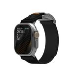 Aulumu Watch Ultra 1-2 Ve Series 10/9/8/7/6 Uyumlu Mag Buckle Mıknatıslı Slim Akıllı Saat Kordon - Siyah