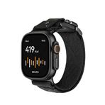 Aulumu Watch Ultra Ve Series 11/10/9 Uyumlu Titanyum Alaşım Mıknatıslı Pratik Kilit Sistemli Akıllı Saat Kordon - Siyah