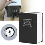 Aumotop Mini Simülasyon Kitap Güvenli Saklama Kutusu Güvenlik Kilidi Kasa Para Nakit Takı Kilit Tuşları Ofis Ev