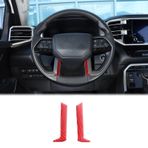 Aunginsy Araba direksiyon dekorasyon çerçeve kapak Trim Toyota Tundra/Sequoia 2022-2023 ile uyumlu gerçek karbon Fiber merkezi konsol direksiyon alt panel kalıplama korumak etiket iç aksesuarları