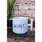 Aunt Klasik Hala Teyze Hediyelik Baskılı T Kulplu Latte Fincanı Kupa Bardak, QB1L5840