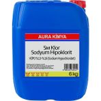 Aura Kimya Temizlik Kimyasalı Güçlü Dezenfektan Sıvı Klor Sodyum Hipoklorit (Hipo) %15 6 kg