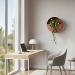 Aura Levitia Fiber Saksı - 30CM x 15CM Duvar Saksısı - Mercan