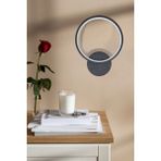 Aura Modern Tasarım Siyah Renk Gün Işığı Ledli Hol - Banyo - Mutfak - Salon LED Duvar Aplik - Metal