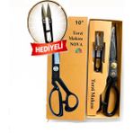 Aura Online NOVA 26 cm Terzi Kumaş Kesim Makas 10 Numara + Metal makas - AURA ONLİNE - 1 ADET