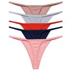 Aura Pure Touch Kadın Ipli Ip Lastikli 5'li Tanga - String Tanga Külot (ÇOK RENKLİ, S)