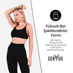 Aura Spor Sütyeni Askılı Sırt Detaylı Toparlayıcı Büstiyer Bralet (Siyah, L)