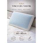 Auracar Ortopedik Visco Jel Yastık Terletmeyen Soğutucu Jel Teknolojili Boyun Destekli Uyku Yastığı