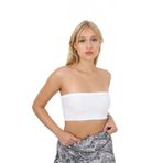 AuraFit 9009-01 Seamless Dikişsiz Beyaz Straplez Bandeo BEYAZ S/M