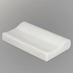 Aurafix Visko Buyun Fıtığı Yastığı (60*40*10/8 Cm) 864 - 60 x 40 cm - Beyaz