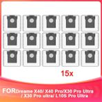 Auralia Brevity Dreame X40/ X40 Pro/ X30 Pro Ultra/ L10S Pro Ultra Robot Süpürge, Vakum Torbaları Için Uyumlu Yedek Toz Torbaları (Yurt Dışından) - Süpürge Yedek Parçaları